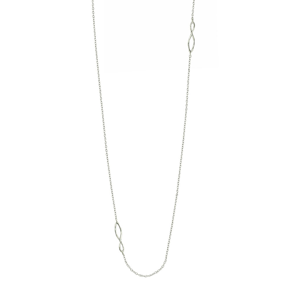 Waxing Poetic Gestural Link Necklace - SS - 81cm